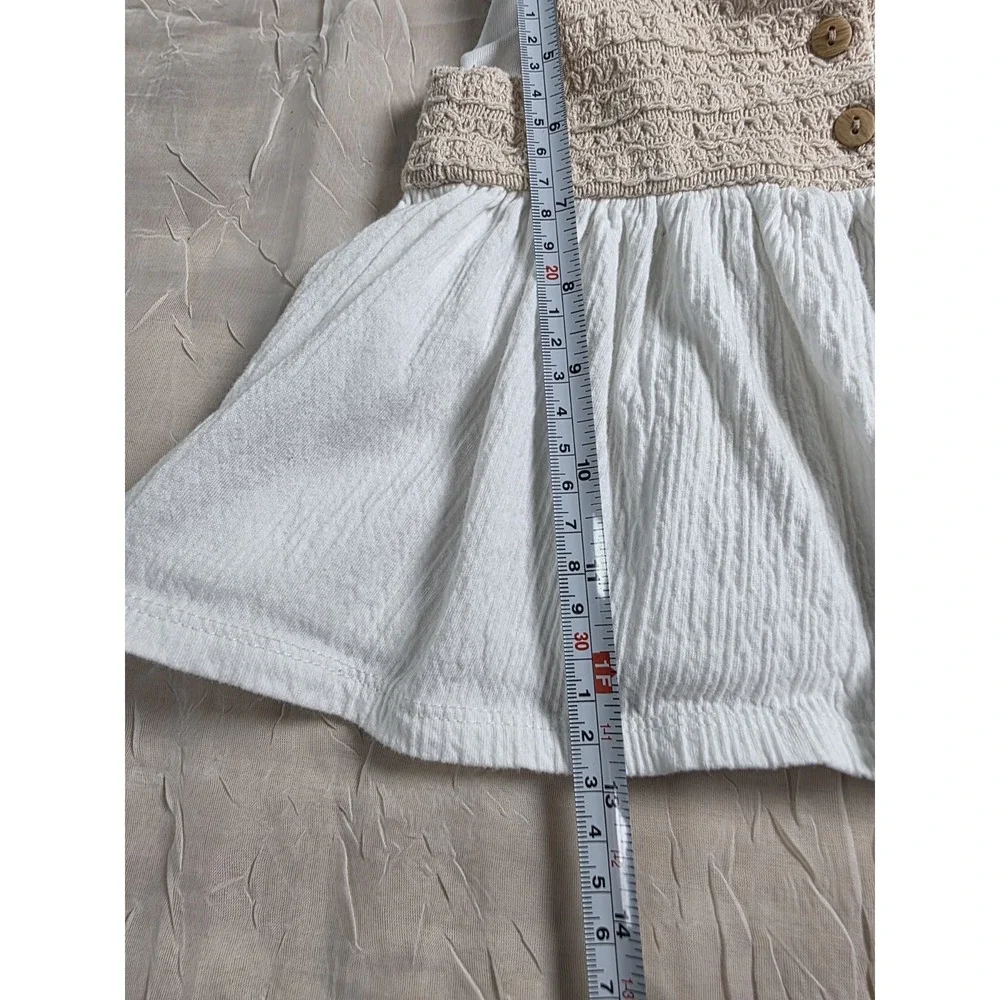 Crochet Tank Top Bohemian Size 4T 100% Cotton - Picture 4 of 8